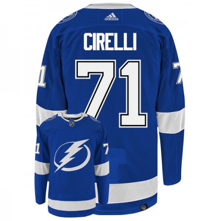 Män Ishockey Tampa Bay Lightning tröja Anthony Cirelli 71Authentic Adidas Stanley Cup 2022 Blå